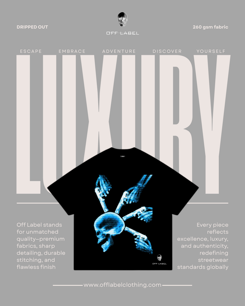 Off label x Skull blue neon