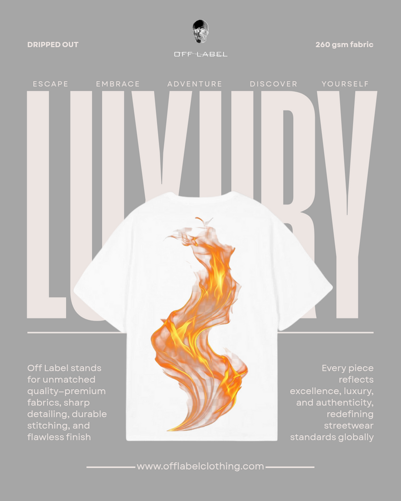 Off label × Orange flames