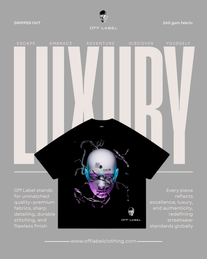 Off label x 3d neon face